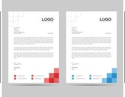 A4 Size Elegant letterhead template design in minimalist style vector