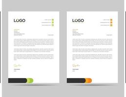 A4 Size Elegant letterhead template design in minimalist style vector