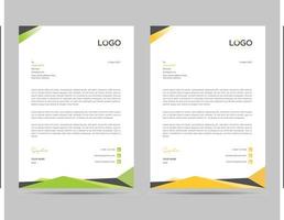 A4 Size Elegant letterhead template design in minimalist style. vector