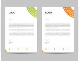 A4 Size Elegant letterhead template design in minimalist style vector