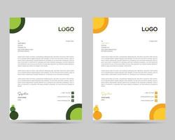 A4 Size Elegant letterhead template design in minimalist style vector