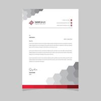 A4 Size Elegant letterhead template design in minimalist style vector