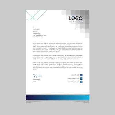 Letterhead Template Vector Art, Icons, and Graphics for Free Download