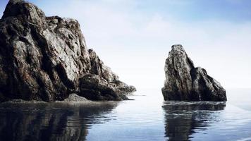 Aerial view of the dramatic coastline at the cliffs photo