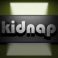 kidnap word of iron on carbon photo