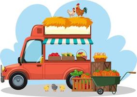 Flea market concept with car boot sale vector