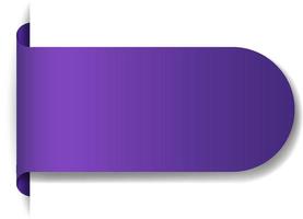 diseño de banner violeta sobre fondo blanco vector