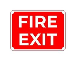 Fire Exit Sign In Vector, Easy To Use And Print Design Templates vector