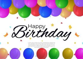 Illustration Vector Graphic Of Happy Birthday Greeting Cards, Good For Backgrounds, Posters, Birthday Greeting Cards
