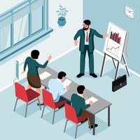 Presentation Isometric Illustration vector