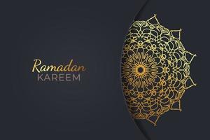 Ramadam kareem background with mandala ornaments. vector