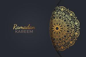 Ramadam kareem background with mandala ornaments. vector