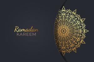 Ramadam kareem background with mandala ornaments. vector