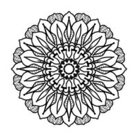 Hand drawn mandala. decoration in ethnic oriental  doodle ornament. vector