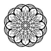 Hand drawn mandala. decoration in ethnic oriental  doodle ornament. vector