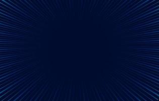 dark blue comic zoom lines background vector