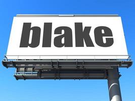 blake word on billboard photo
