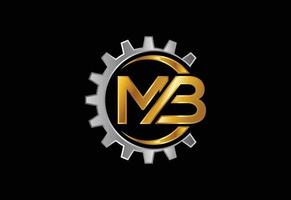 Initial Letter M B Logo Design Vector. Graphic Alphabet Symbol For Corporate Business Identity vector