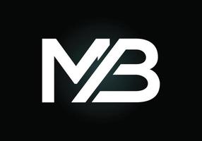 Initial Letter M B Logo Design Vector. Graphic Alphabet Symbol For Corporate Business Identity vector