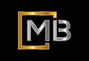 Initial Letter M B Logo Design Vector. Graphic Alphabet Symbol For Corporate Business Identity vector