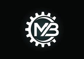 Initial Letter M B Logo Design Vector. Graphic Alphabet Symbol For Corporate Business Identity vector