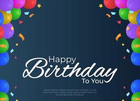 Illustration Vector Graphic Of Happy Birthday Greeting Cards, Good For Backgrounds, Posters, Birthday Greeting Cards