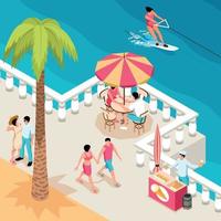 Vacation On Coast Composition vector