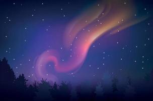Northern Lights Realistic Background vector