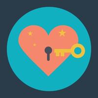 Heart Lock Concepts vector