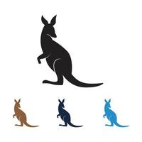 logotipo de vector de canguro