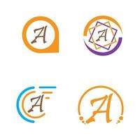 letter A logo vector