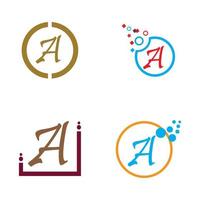 letter A logo vector