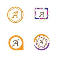 letter A logo vector