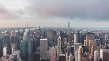 Sequenz von der Spitze des Empire State Building gefilmt. video