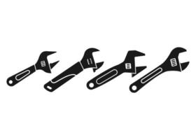 Wrench icon design template vector isolated illustration