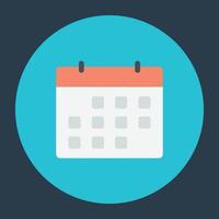 Trendy Calendar Concepts vector