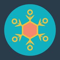 Trendy Snowflake Concepts vector