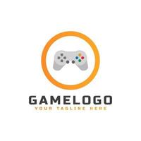 icono de la consola de juegos y píxel para el concepto de logotipo de juegos. utilizable para logotipos de aplicaciones de inicio de negocios, tecnología y juegos. vector