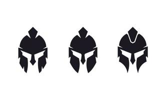 Greek Sparta Head Symbol Icon. Vintage Spartan Helmet Warrior Logo Design Inspiration vector