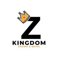 Initial Letter Z with Crown Logo Branding Identity Logo Design Template vector