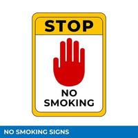 Warning No Smoking Area Signs In Vector, Easy To Use And Print Design Templates vector