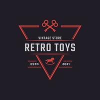 Classic Vintage Retro Label Badge Toys and Souvenir Logo Design Inspiration vector