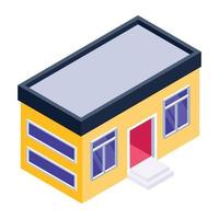 House in isometric editable icon vector