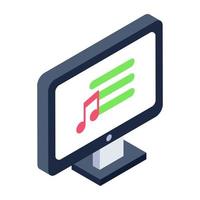 Editable icon of music board, download now vector