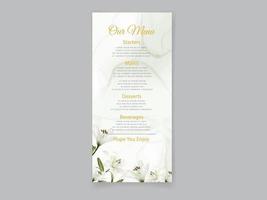 conjunto de tarjeta de invitación de boda de lirio blanco