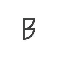 B logo on white background. vector