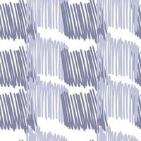 Brushstrokes and thin stripes seamless pattern. Cross Hatching endless background. Grunge backdrop. vector