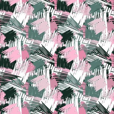 Abstact brush strokes seamless pattern. Cross Hatching. Urban wallpaper. Grunge backdrop.