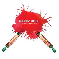 Festival of colors celebration happy holi card background vector