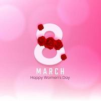 Elegant Happy Women's day celebration stylish background design vector